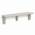 Mensola da parete bianca in MDF rettangolare 80 x 20 x 18 cm
