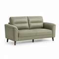 Divano 2 posti rettangolare verde oliva in pelle sintetica PU 160 x 90 x 88 cm